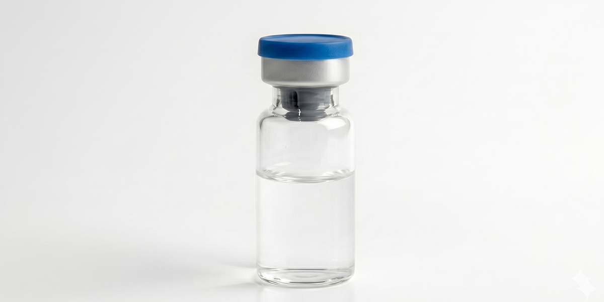 clear reconstituted vial
