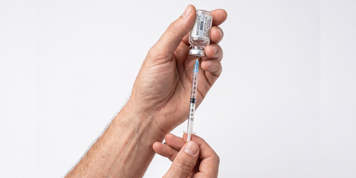 draw water into the syringe